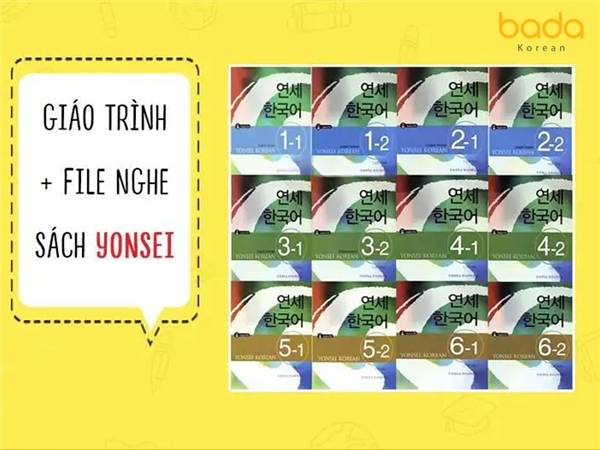 Sách giáo trình tiếng Hàn Yonsei 1, 2, 3, 4, 5, 6, file nghe, pdf, giá rẻ