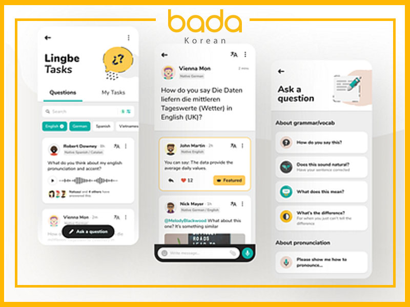 App phát âm tiếng Hàn Lingbe