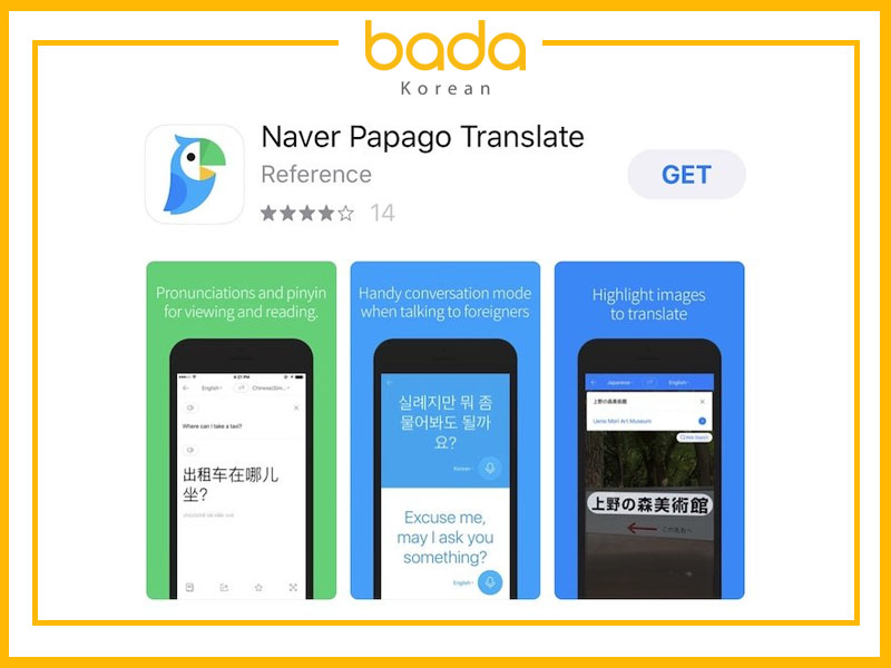 App phiên âm tiếng Hàn Papago Translator