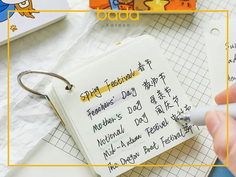 cách học giỏi tiếng Hàn bằng flashcards