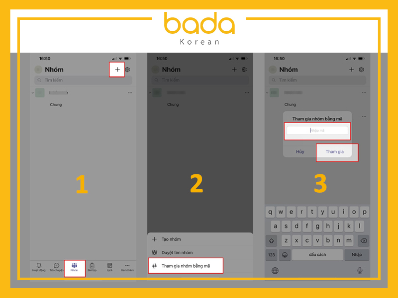 Cách tìm kiếm, tham gia nhóm trên Microsoft Teams bằng điện thoại