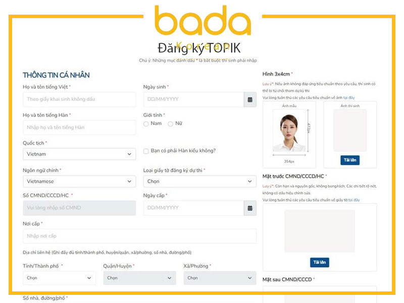 Đăng ký TOPIK