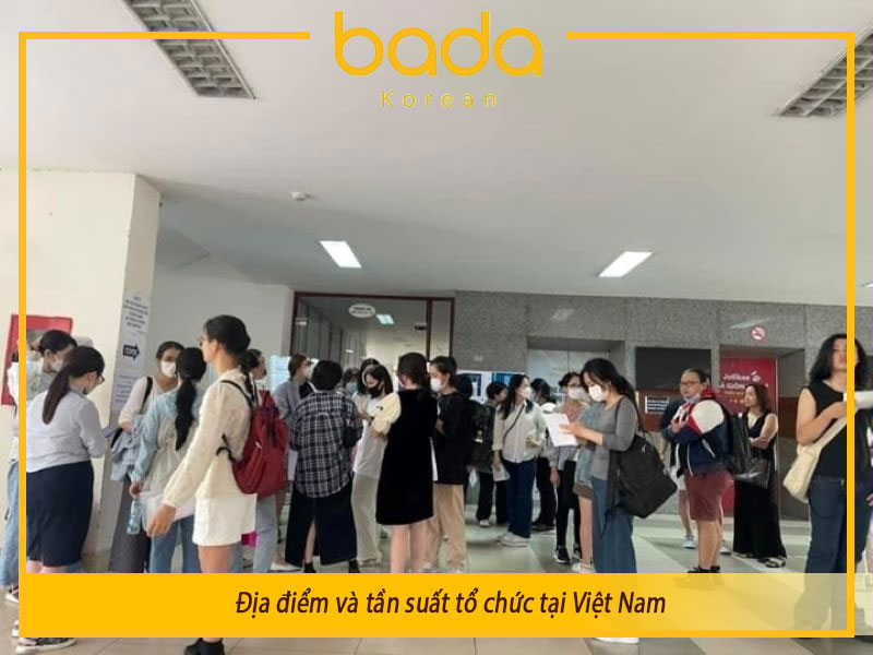 Địa điểm và tần suất tổ chức Topik tại Việt Nam