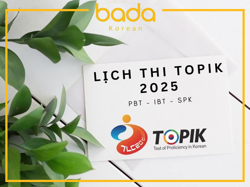 Lịch thi TOPIK