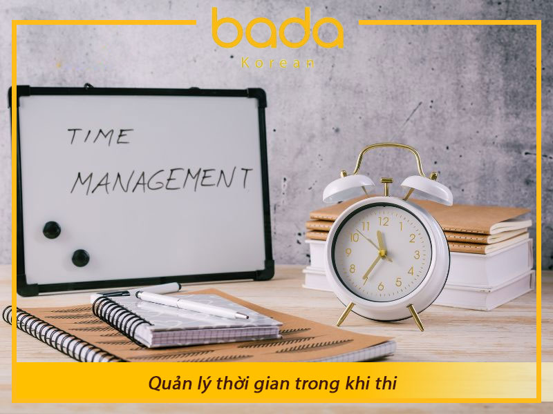 Quản lý thời gian trong khi thi